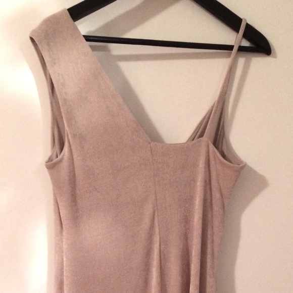 Asymmetrical Slinky Midi Dress - Picture 6 of 8